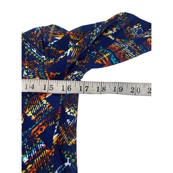 LuLaRoe Lynnae Women's Navy Blue Long Sleeve Top - Picture 5 of 7